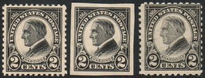 US #610 - 12 F-VF OG H, bold color set!