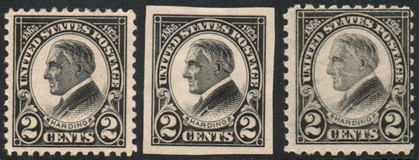 US #610 - 12 F-VF OG H, bold color set!