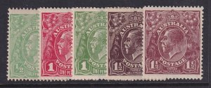 Australia, Scott 60-63, 63a (SG 48-52, 82), MHR