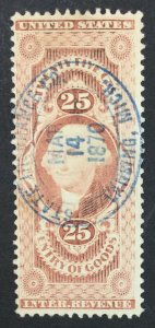 MOMEN: US STAMPS #R45c REVENUE USED LOT #45615