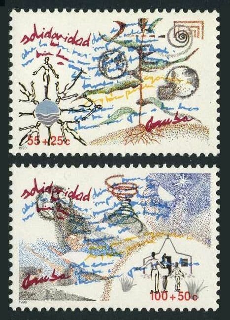 Aruba B19-B20,MNH.Michel 78-79. Solidarity 1990.Social and cultural projects.