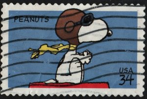 SC#3507 34¢ Peanuts Comic Strip Single (2001) Used