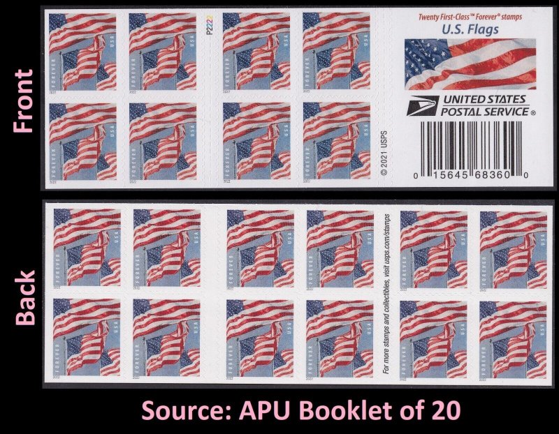 Pair 44c Flag WA US 4391 MNH F-VF  United States, General Issue Stamp /  HipStamp