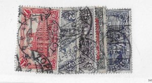 Germany Sc #75-79 set of 5 high values used VF