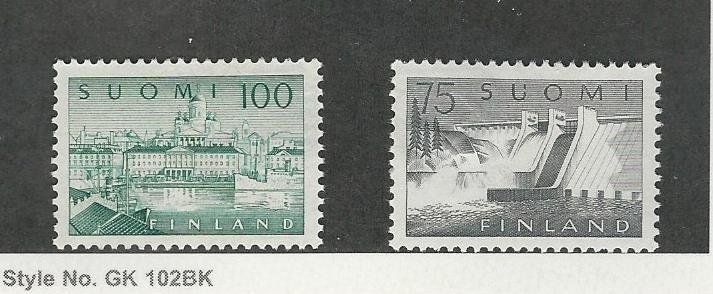 Finland, Postage Stamp, #357, 363 Mint LH, 1958-1959