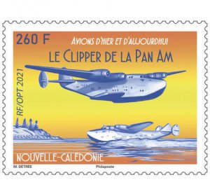 2021 New Caledonia Pan-Am Clipper (Scott 1281) MNH