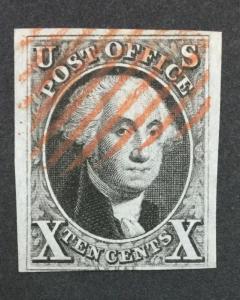 US #2 IMPERF USED $850 LOT #357