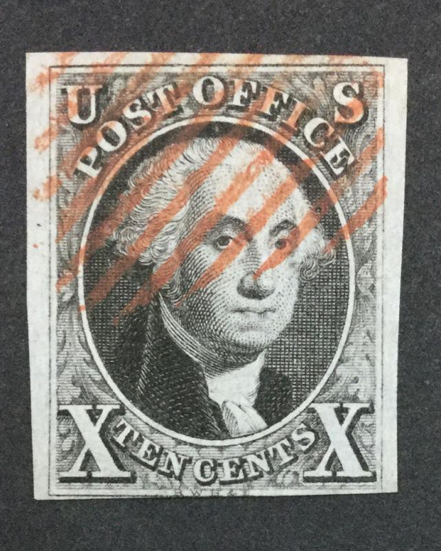 US #2 IMPERF USED $850 LOT #357