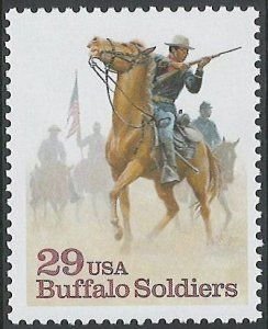 SCOTT  2818  BUFFALO SOLDIERS  29¢  SINGLE  MNH  SHERWOOD STAMP