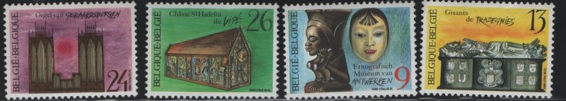 Belgium 1297 - 1300 (4) set   MNH, 1988 Cultural Heritage