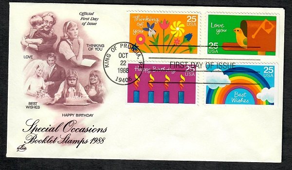 2395 - 2398 Special Occasions Unaddressed ArtCraft FDC