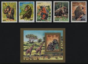 Benin 755-60 MNH - Animals, Monkeys, Primates