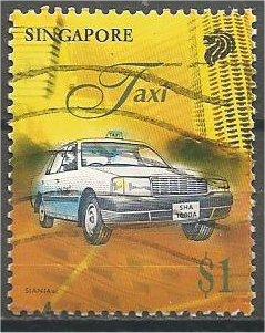 SINGAPORE, 1997, used $1, Taxi, Scott 790