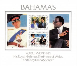 Bahamas 1981 Royal Wedding, Miniature Sheet [Mint]