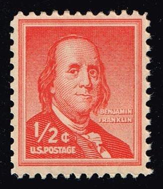 US #1030a Benjamin Franklin; Dry Printing; Used (0.25)