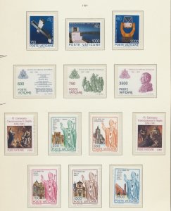 VATICAN - Scott 882-884, 885-887, 888-890, & 891-894 - MNH - 1991