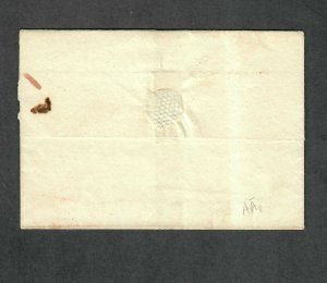1817 Philadelphia Stampless Cover Rare Intra-US Ship Letter No Content Ex:Barwis