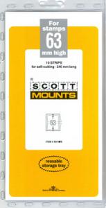 Scott Mounts Black 63mm STRIP 240mm ,(Pgk. 10)(00939B)