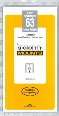 Scott Mounts Black 63mm STRIP 240mm ,(Pgk. 10)(00939B)