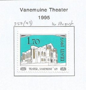 ESTONIA - 1995 - Vanemuine Theater - Perf Single Stamp - Mint Lightly Hinged