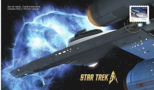 STAR TREK 50th Ann. U.S.S.ENTERPRISE FDC Canada 2016 