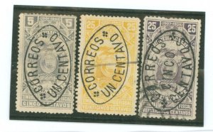 Ecuador #153/155/193 Used Single