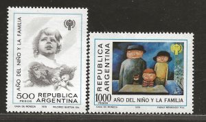 ARGENTINA SC# 1259-60   FVF/MNH