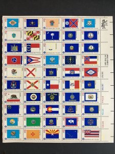 1976 sheet, 50 state flags Sc# 1633-82