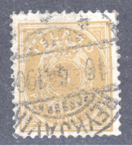 Iceland, Scott #21, Used
