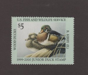 JDS7 Junior Duck Stamp. Single.  MNH. OG.  #02 JDS7b