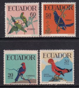 Ecuador 645-648 Birds MNH VF