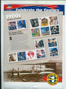 Celebrate the Century Complete Stamps 10 Mint Souvenir Sheets + 150 FDCs Album!