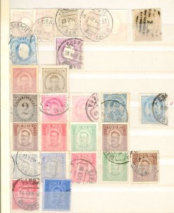 Portugal Accumulation Used CV$8000.00 Classic Issues Thru 1900 On Stockpages