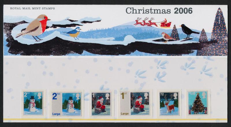 Great Britain 2412-7 in Folder MNH Twelve days of Christmas, Birds