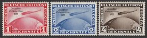 GERMANY 1933 Chicago flight Zeppelin set. Scarce genuine.