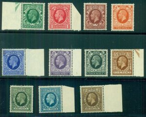 GREAT BRITAIN #210-20, Complete set, og, NH, VF, Scott $106.50