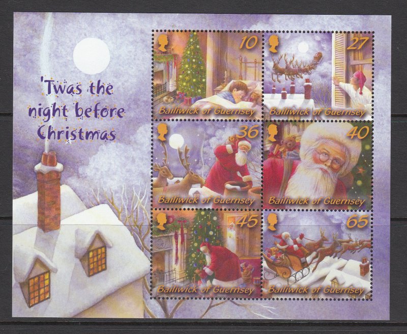 Guernsey 2003 Christmas Miniature Sheet unmounted mint NHM