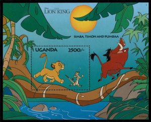 1269-1271 Uganda 2500- Disney - Lion King, MNH SS set of 3