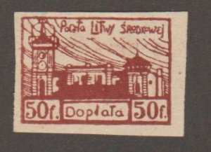 Central Lithuania y&T1ND - Postage Due