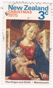 New Zealand 1975 Christmas Virgin & Child 3c used SG 1083