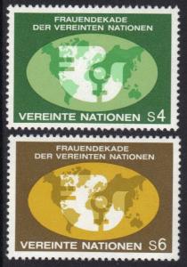 United Nations Vienna  #9-10  MNH 1980  decade for women