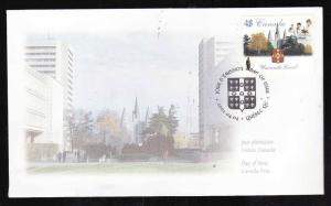 Canada-Sc#1942-stamp on FDC-Laval University-2002-