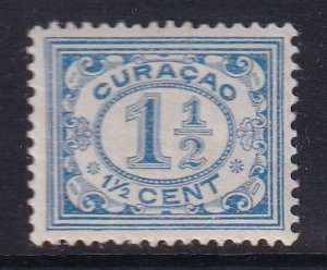 Netherlands Antilles Curacao  #47 MH 1920  numerals  1 1/2c  Perf. 12 1/2