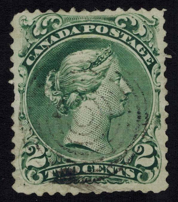 Canada Scott 24 Used with short perforations.