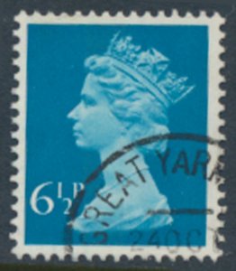 GB  Machin 6½p SG X872 1 band  Used SC# MH60  see scans & details