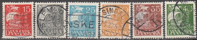 Denmark #192-7  F-VF Used CV $5.25  (A16886)