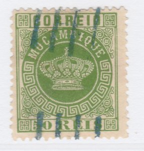 Portugal Colony MOZAMBIQUE 1876 50r Perf. 12 3/4 Used Stamp A27P29F23815-