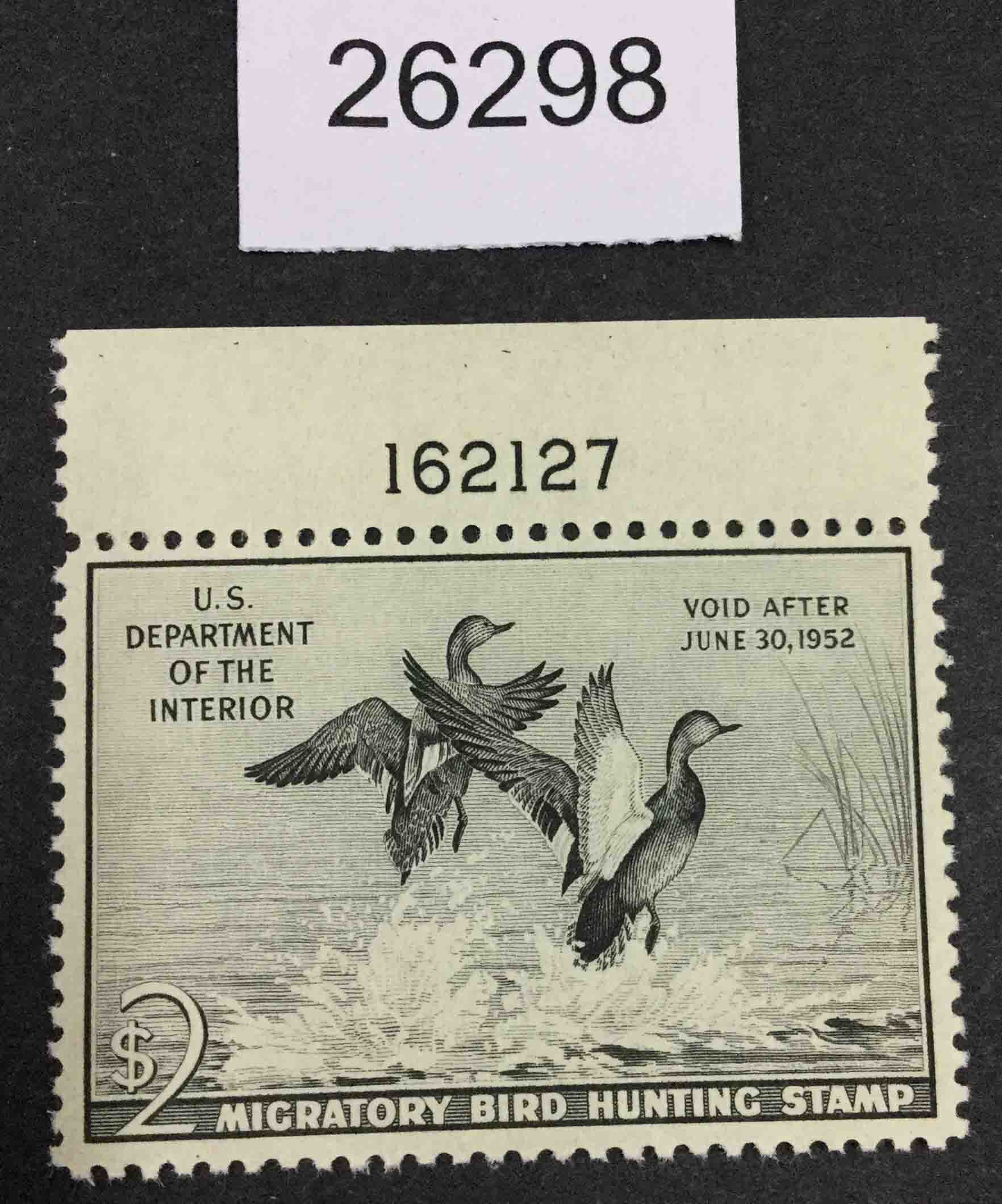 US Stamps Rw18 Mint OG NH VF LOT 26298 United States, Duck Stamps