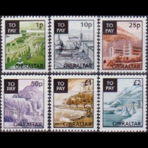 GIBRALTAR 1996 - Scott# J20-5 Views Set of 6 NH