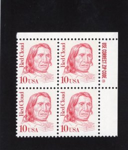 2175 Red Cloud, MNH UR-ZIP blk/4